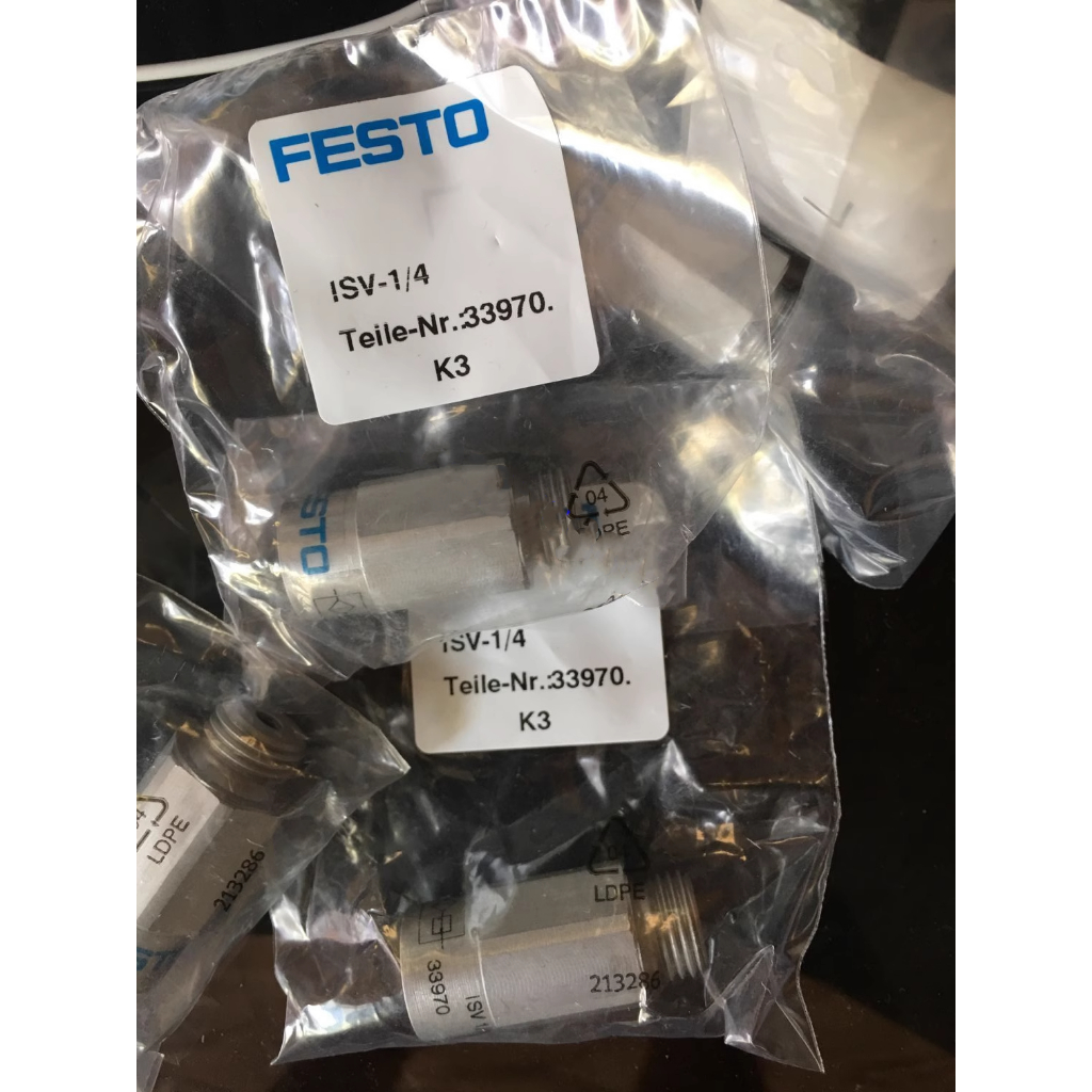 FESTO FESTO วาล์วนิรภัยสูญญากาศ ISV-1/8 33969 พร้อมสต็อก