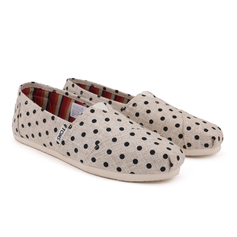TOMS รองเท้าผ้าใบลําลอง ส้นแบน ถักโครเชต์ สําหรับผู้ชาย ผู้หญิง 2023