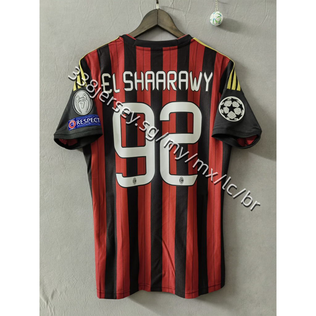 13-14 AC Milan INZAGHI KAKA เสื้อยืดฟุตบอล Retro