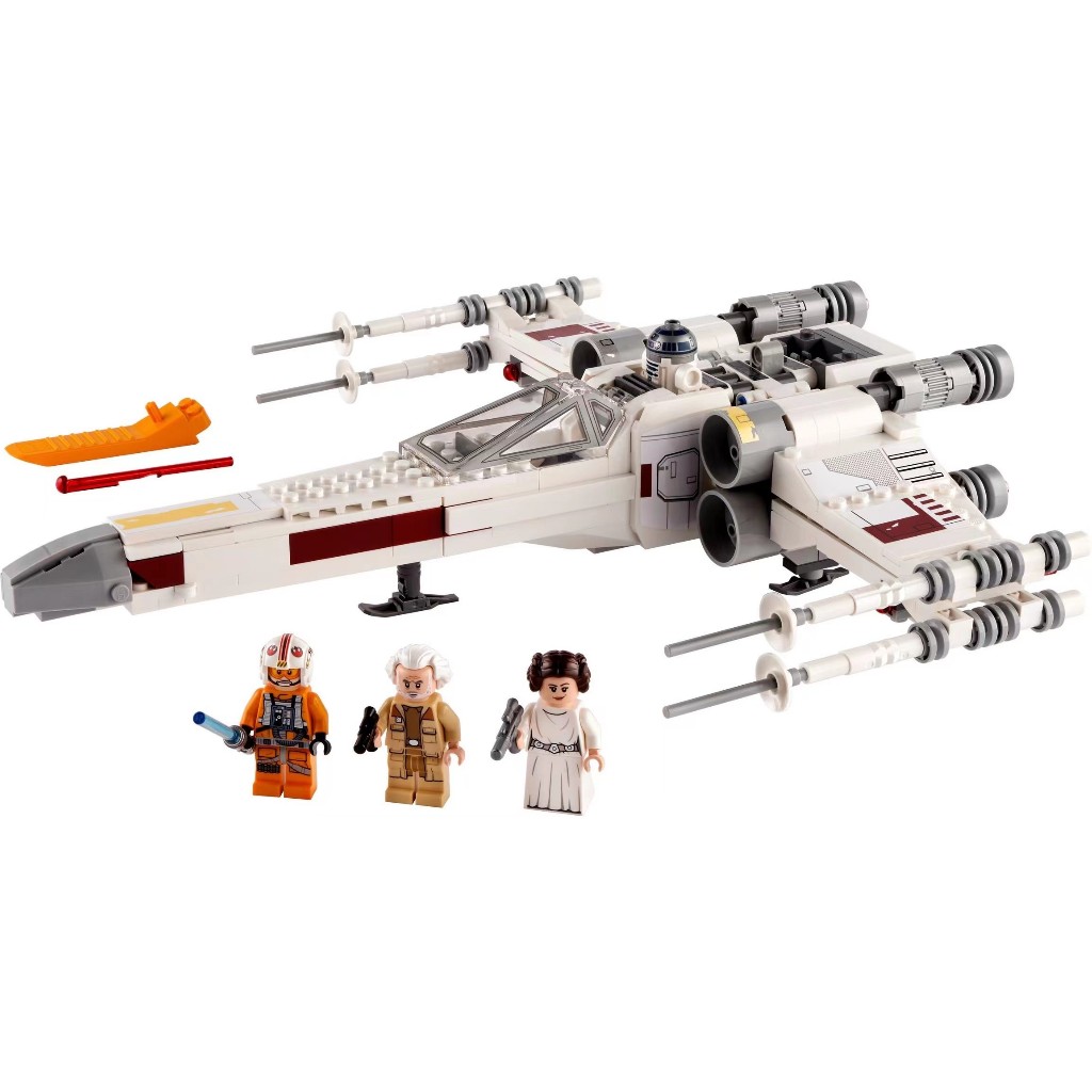 474 ชิ้น|ของเล่นตัวต่อเลโก้ Star Wars Luke Skywalker's X-wing เสริมการศึกษา สําหรับเด็ก