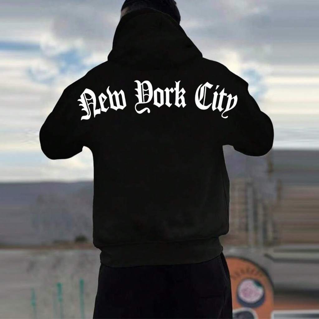 Vela หลวมสําหรับผู้ชายหญิงเสื้อกันหนาวมีฮู้ดสไตล์เกาหลี เสื้อ แบบสวม ทรงหลวม พิมพ์ลาย สไตล์สตรีท เรียบง่าย ให้ความอบอุ่น สําหรับผู้ชาย วัยรุ่น หลากหลายสไตล์ให้เลือก - รูปที่ 5