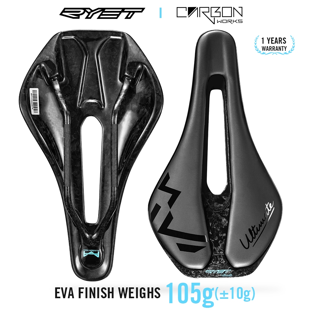 สต็อกพร้อม! RYET 3D พิมพ์อานจักรยาน Ultralight คาร์บอนที่นั่ง 105g อานจักรยานสําหรับ MTB กรวดที่นั่งจักรยานอะไหล่