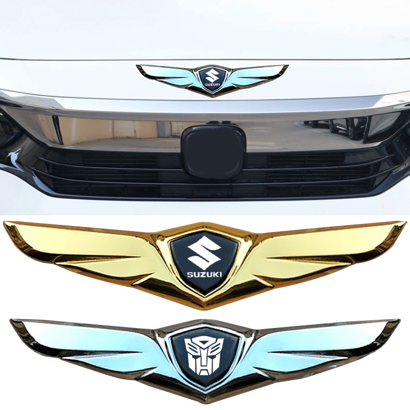 SUZUKI Auto Alloy สติ๊กเกอร์กันชนหน้า Swift XL7 vitara Jimny SX4 S-Cross Presso ERTIGA Celerio สติ๊กเกอร์ตกแต่งกระจกหลัง