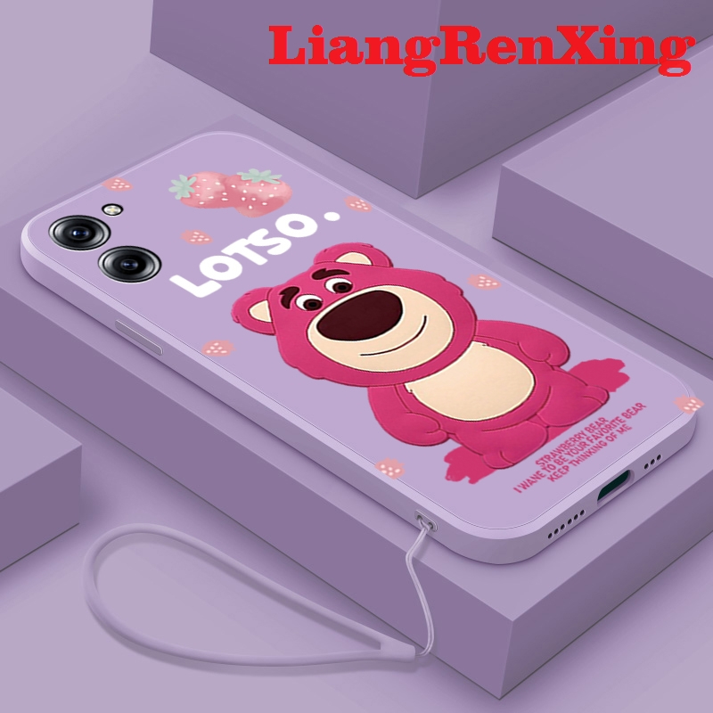เคสโทรศัพท์ เคส REALME C33 2022 5G REALME 10 2022 4G REALME C55 NFC REALME C55 5G เคสโทรศัพท์มือถือ ซิลิโคนนิ่ม กันกระแทก ลายหมีสตรอเบอร์รี่ YTHSX01 สําหรับ REALME C33 2022 5G REALME 10 2022 4G REALME C55 NFC REALME C55 5G 2023 น่ารัก ลายการ์ตูน กันกระแทก