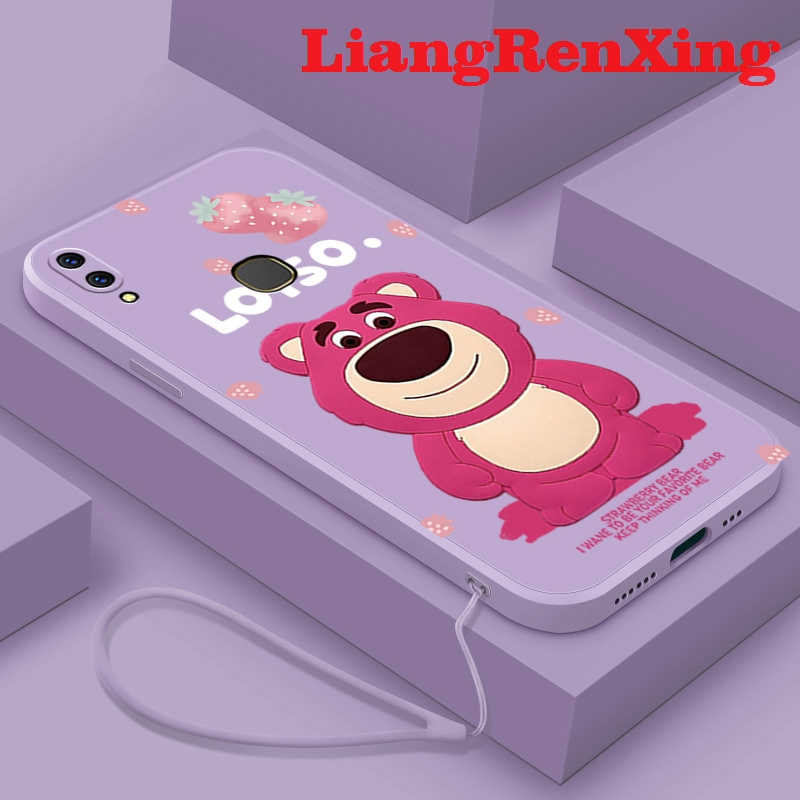 เคสโทรศัพท์ เคส vivo v9 vivo v11i vivo y95 vivo y91 vivo y91i เคสซิลิโคนนิ่ม ลายหมีสตรอเบอร์รี่ กันกระแทก สําหรับ vivo v9 vivo v11i vivo y95 vivo y91 vivo y91i YTHSX01 น่ารัก ลายการ์ตูน กันกระแทก
