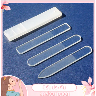 ตะไบแก้วนาโน ใช้ซ้ำได้ ตะไบเล็บคริสตัล จับถนัดมือ ตะไบเล็บ วัสดุแก้วคุณภาพสูง เล็บแบบพกพา