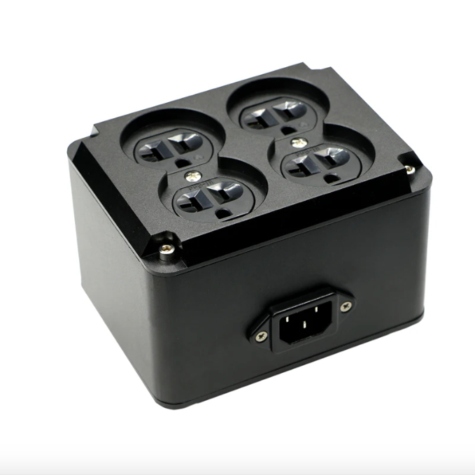 Audiophile คริสตัลเดี่ยวทองแดงเต็มโล่ปลั๊กไฟอลูมิเนียมสําหรับเสียงไฮไฟ