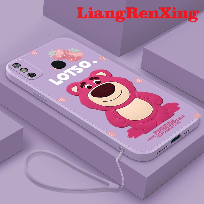 เคสโทรศัพท์ เคส TECNO SPARK 6 GO TECHNO SPARK 6 GO เคสซิลิโคนนิ่ม ลายหมีสตรอเบอร์รี่ กันกระแทก สําหร