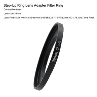 39-40.5/42/43/46/49/52/55/58/62/67/72/77/82 มม. Step-Up แหวน…