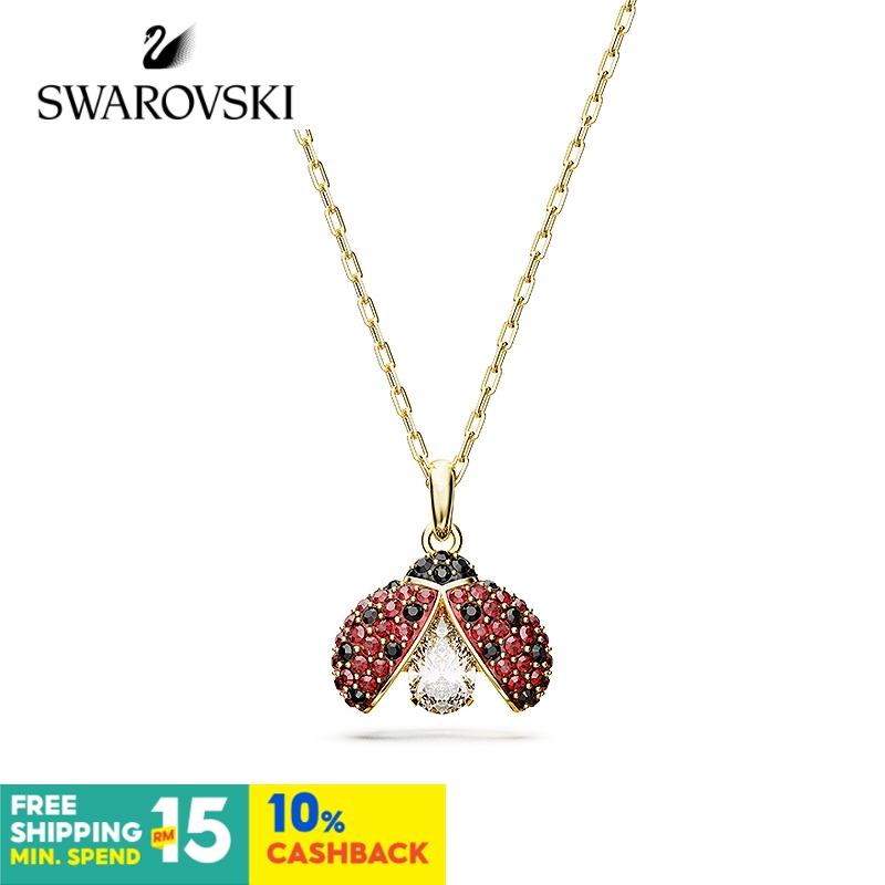 Swarovski Idyllia สร้อยคอ จี้รูปเต่าทองน่ารัก หรูหรา สําหรับผู้หญิง