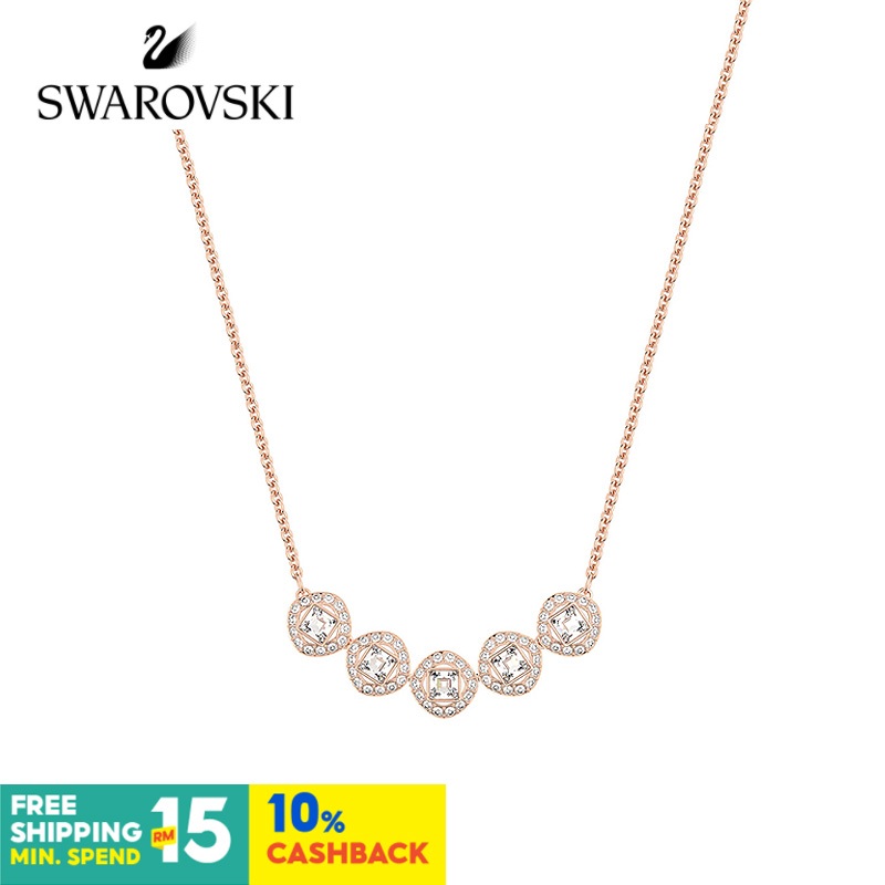 Swarovski ANGELIC SQUARE สร้อยคอโซ่ หรูหรา สําหรับผู้หญิง