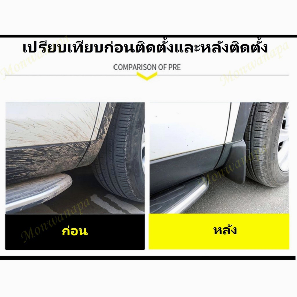 【ส่งจากไทย】 yaris cross 2023-2025 บังโคลน บังโคลนรถยนต์ บังโคลนอ่อน ความเหนียวสูง - รูปที่ 3