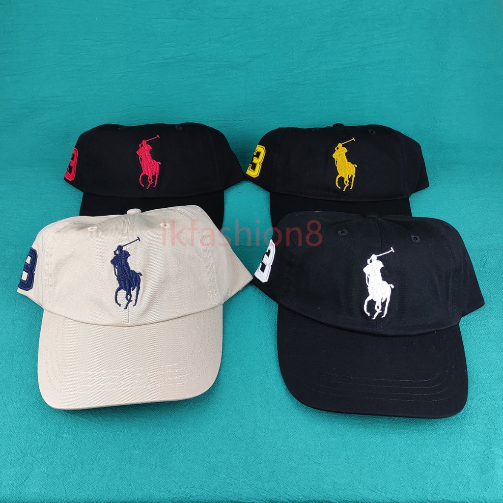 หมวกเบสบอล Big Pony Navy Blue Brim ภาพจริง ใหม่ 100% พร้อมป้าย MSRP Cotton Chino Stocked