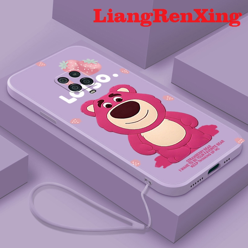 เคสโทรศัพท์ เคส REDMI NOTE 9S XIAOMI REDMI NOTE 9 PRO เคสซิลิโคนนิ่ม ลายหมีสตรอเบอร์รี่ กันกระแทก สําหรับ REDMI NOTE 9S XIAOMI REDMI NOTE 9 PRO YTHSX01 น่ารัก ลายการ์ตูน กันกระแทก
