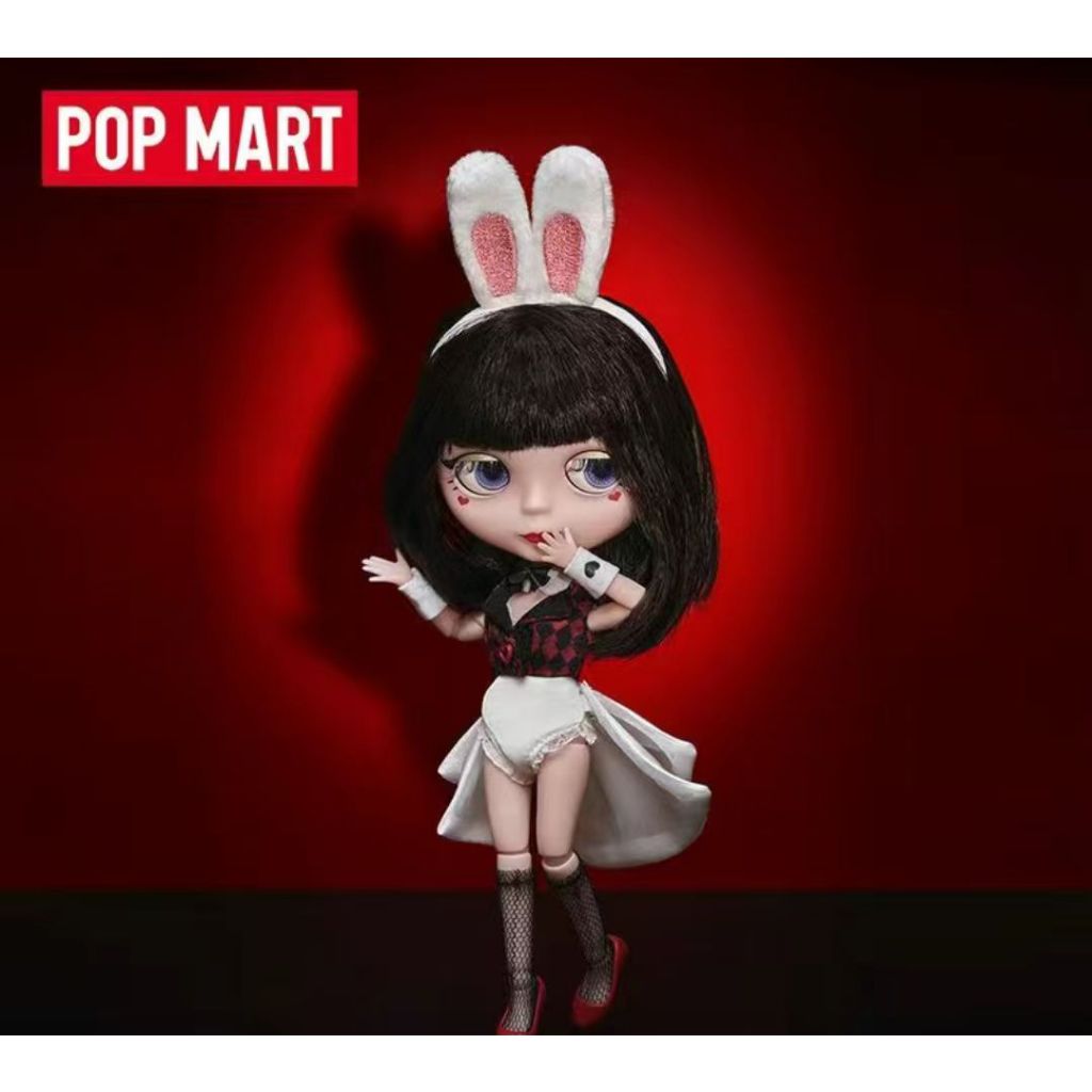 [ของแท้] POP bjd  doll ตุ๊กตากระต่าย POPMART Blythe &Molly Little Ragdoll น่ารัก