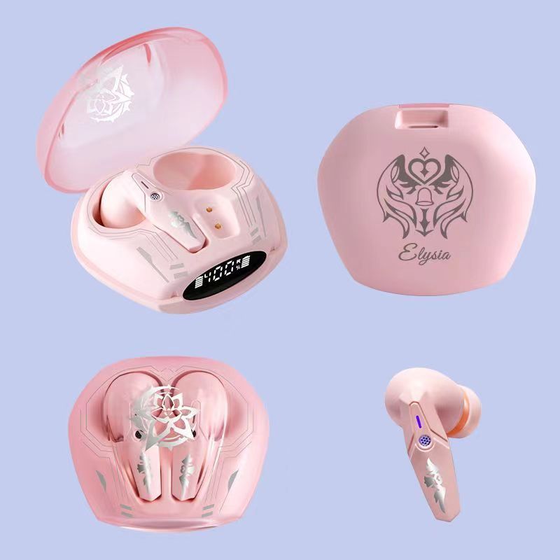 Honkai Impact 3 Elysia หูฟังบลูทูธไร้สาย 5.3 ลดเสียงรบกวน พร้อมตราสัญลักษณ์ Elysia