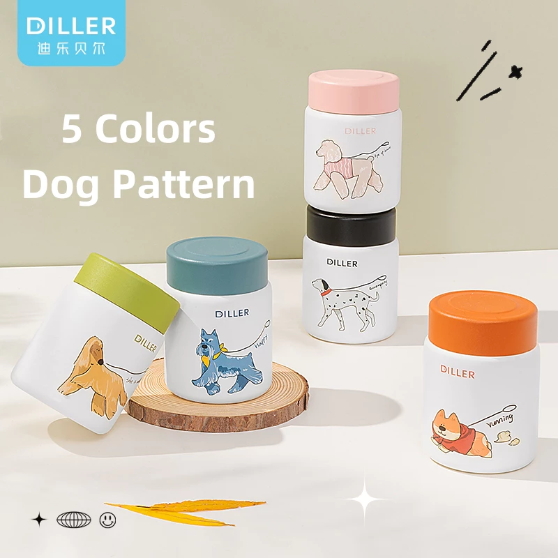 Diller 150ml Mini ขวดอาหาร Thermos ขวด 316 กระติกน้ําสูญญากาศสแตนเลสภาชนะบรรจุอาหาร MLH9160 thumbnail 3
