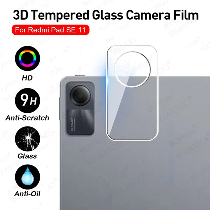 3D กระจกนิรภัยฝาครอบเลนส์กล้องสําหรับ Xiaomi Redmi Pad SE 11 "redmiPad SE Poco F7 X7 Pro 5G A5 mi15ultra