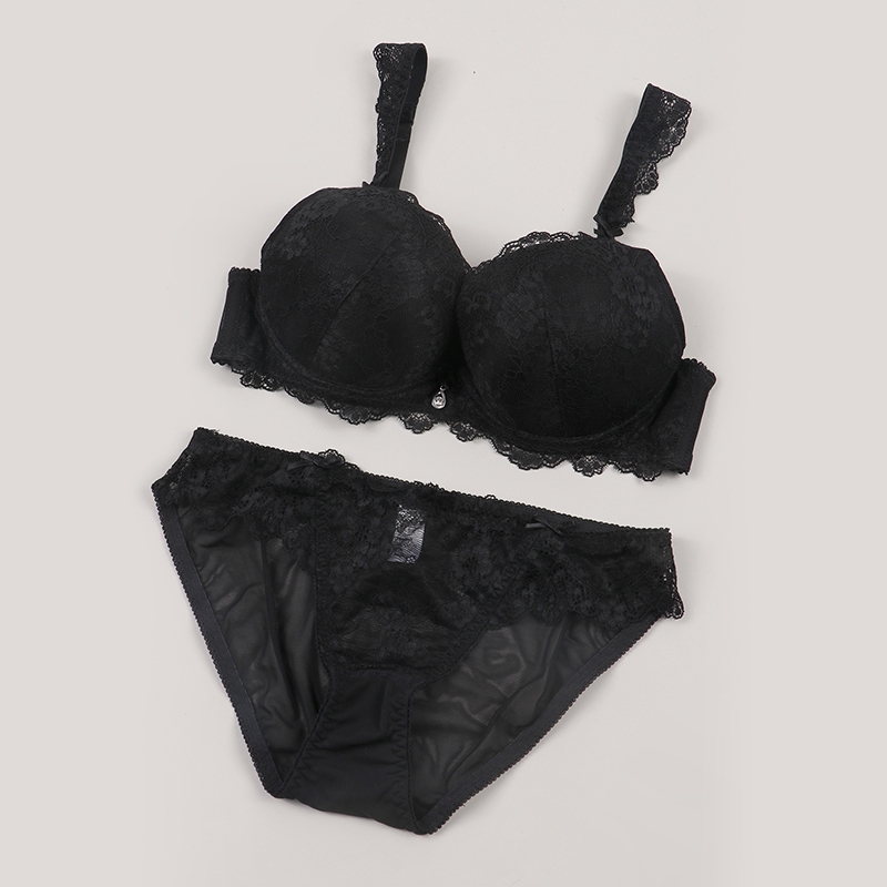 Dropshipping Varsbaby Black / Red / Blue / White Push-up Bra V011 - รูปที่ 2