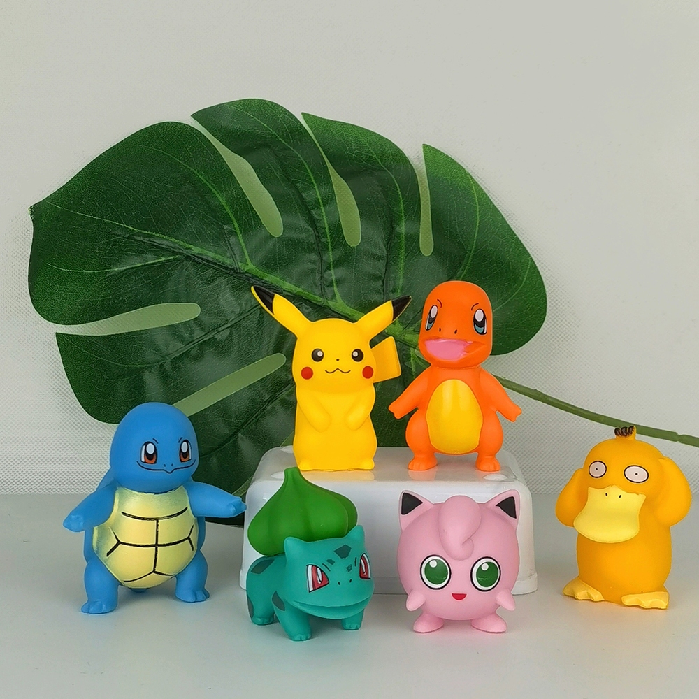 โปเกม่อน ปิกาจู PVC โมเดล Pokemon Venusaur Squirtle Charizard ตุ๊กตา ของเล่น สําหรับเด็ก ของขวัญ ของ