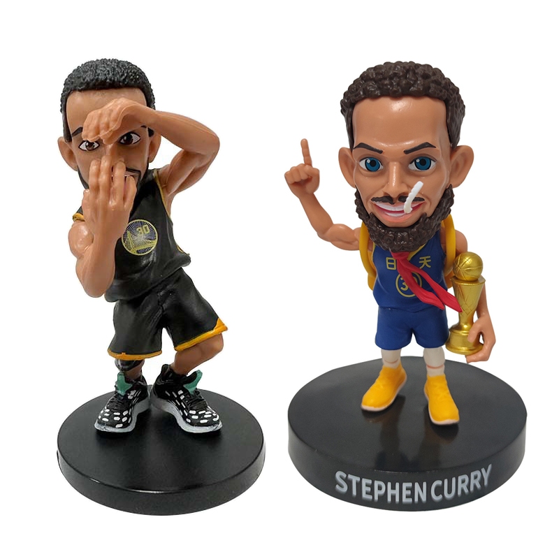 11-16 ซม.Shen Curry รูปบาสเกตบอล Star Player อะนิเมะตัวเลข Stephen Curry Q รุ ่ น Action Figurine Pvc Kawaii Mini นักเรียนตัวเลขของเล ่ น