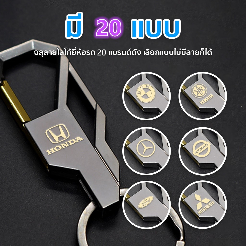 【Customized】พวงกุญแจโลหะ รูปโลโก้มอเตอร์ สร้างสรรค์ สําหรับรถยนต์ และรถจักรยานยนต์