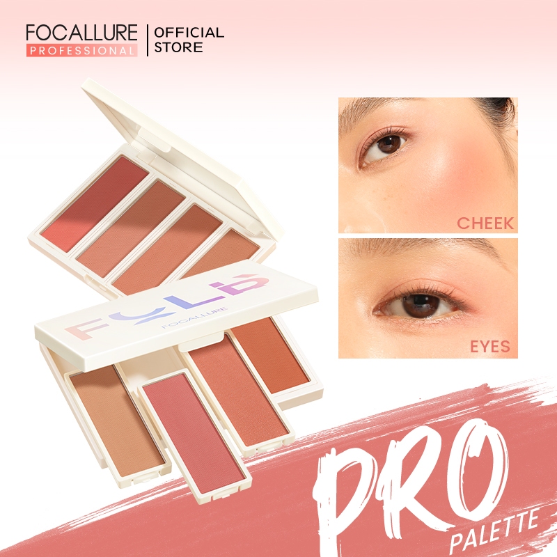 Focallure พาเลทบลัชออน ผสมสีธรรมชาติ Diy กันเปื้อน อเนกประสงค์