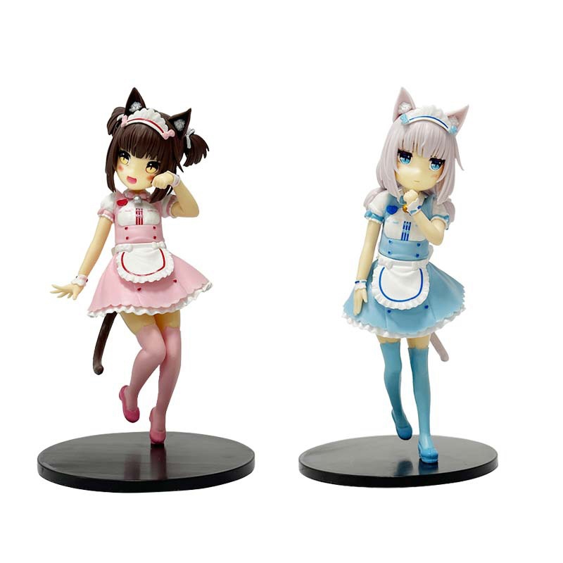 โมเดลฟิกเกอร์ PVC รูปการ์ตูนอนิเมะแมว Nekopara Kawaii Cat Girl Chocola น่ารัก ขนาด 18 ซม. เหมาะกับของขวัญ ของเล่นสําหรับเด็ก
