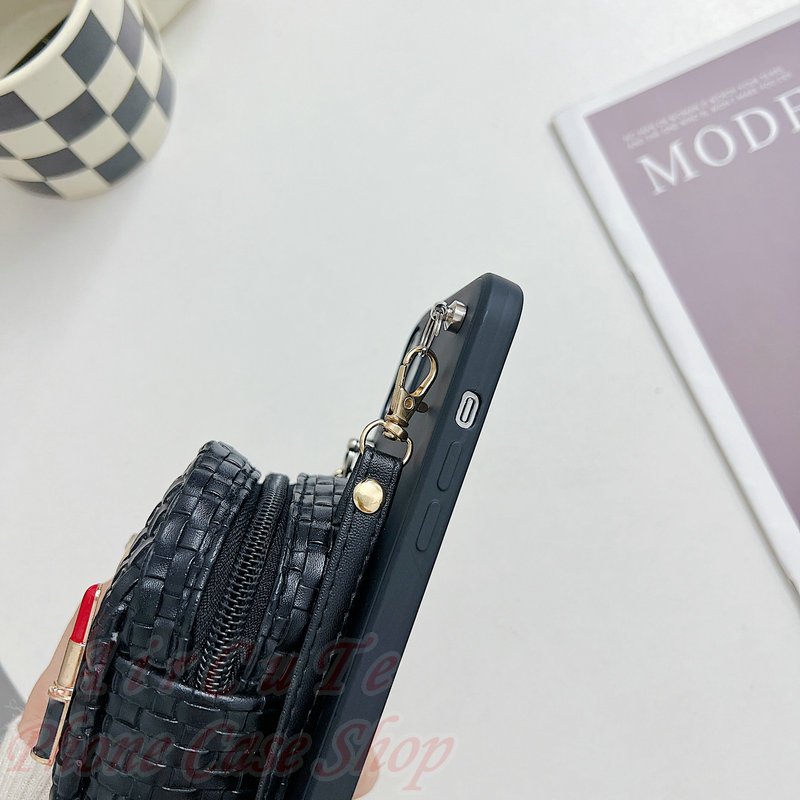 เคส Samsung A15 A14 A13 A12 A11 A05 A05S A04 A04S A03 A03S A02 A02S A73 A72 A71 A70 A55 A54 A53 A52 A52S A51 A50 A50S A35 A34 A33 A32 A31 A30 A30S A25 A24 A23 A22 A21S A20 A20S A10S 4G 5G Protect Camera Fashion Knit Lipstick Change Bag Lanyard Soft Case - รูปที่ 6