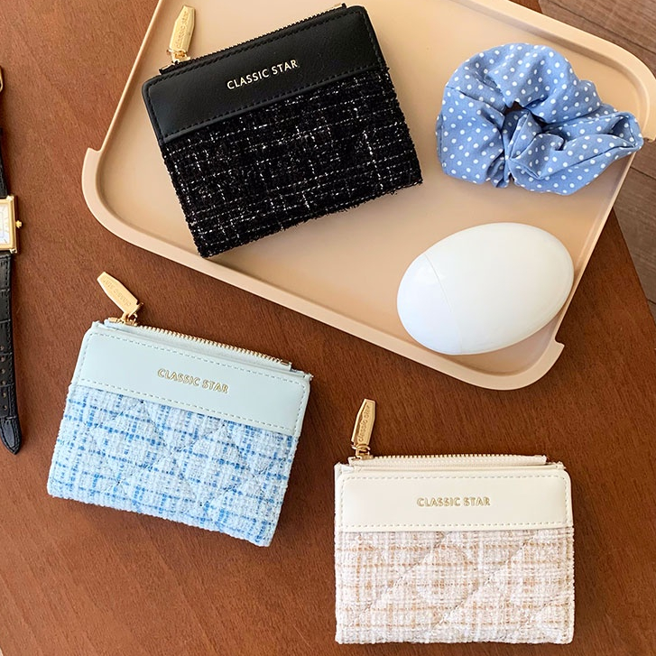 กระเป๋าสตางค์ กระเป๋าใส่เหรียญ พิมพ์ลายน่ารัก มีซิป อเนกประสงค์ แฟชั่นสําหรับผู้หญิง