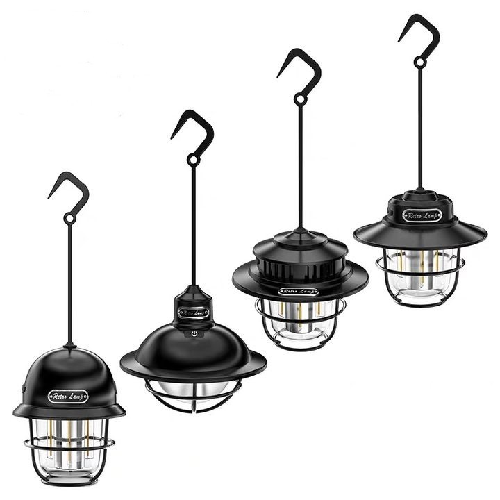 ❀Sportworld【พร้อมส่ง】โคมไฟ Led 200LM หรี่แสงได้ สไตล์วินเทจ สําหรับตั้งแคมป์กลางแจ้ง