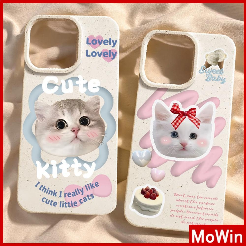 Mowin - เข้ากันได้สำหรับ เคสไอโฟน11 เคส iphone 11 15 Pro Max กรณีเป็นมิตรกับสิ่งแวดล้อมสีขาวกรณีนุ่ม