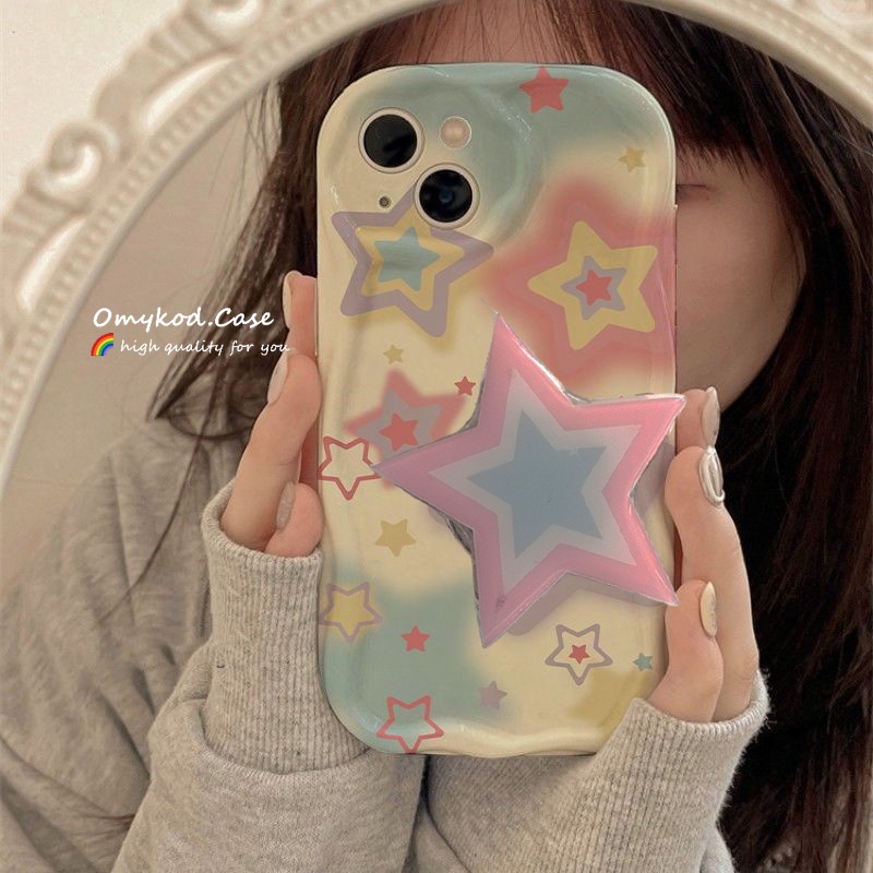 🌈Ready Stock🏆Infinix Hot 20 Play Hot 20i 20 12 Play 30 30i Hot 8 9 Infinix Note 12 Turbo G96 Infinix Smart 8 6 7 5 6 Pua 5 2020 Cartoon Star Phone Case & Holder Soft Protection Back Cover