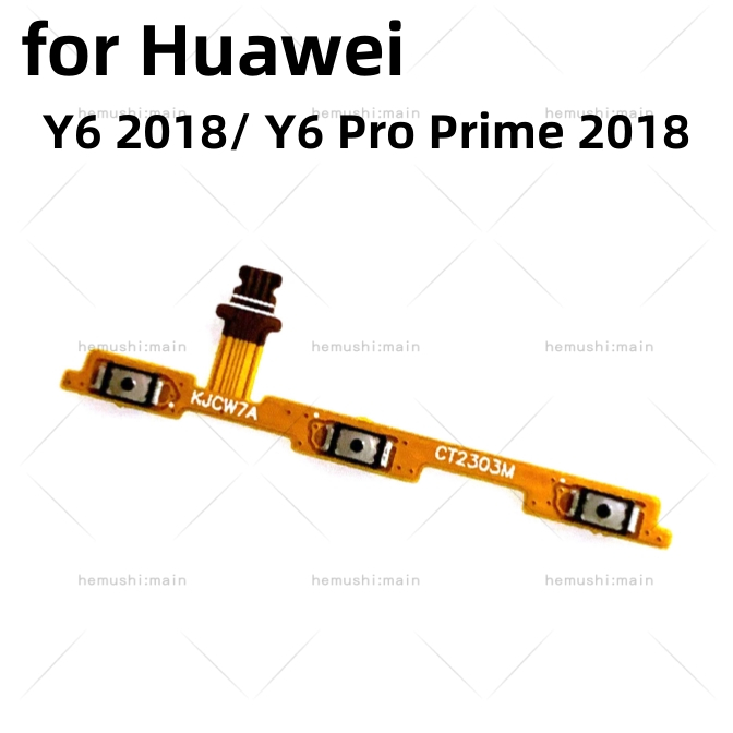 สายเคเบิ้ลปุ่มกดเปิดปิดด้านข้าง สําหรับ Huawei Y6 2018 Y6 Pro Prime 2018