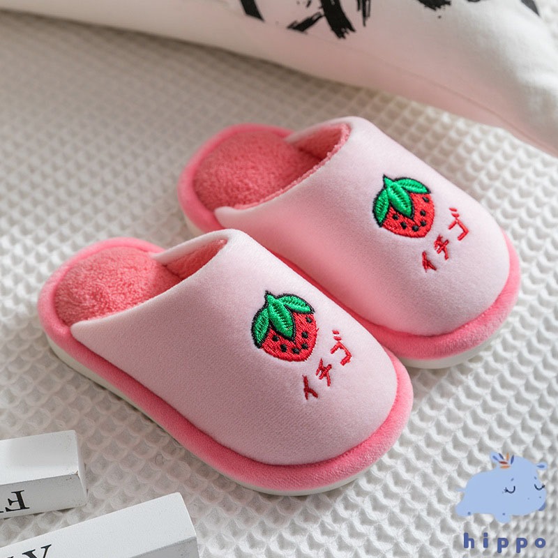 1.5-8ขวบ รองเท้าใส่เดินในบ้านเด็ก # สลิปเปอร์เด็ก children's slippers【Hippobaby20】