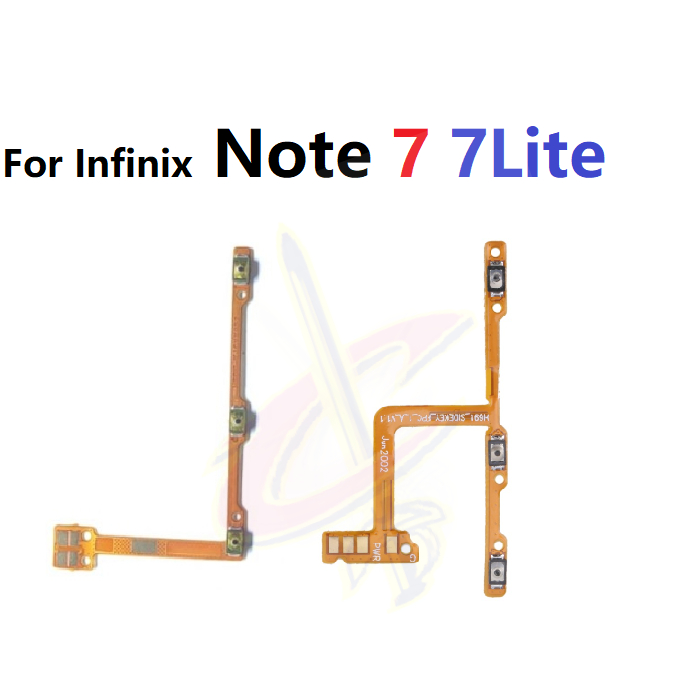 ปุ่มเปิดปิด แพรสวิตช์ สําหรับ Infinix Note 7 lite X690B X690 X656