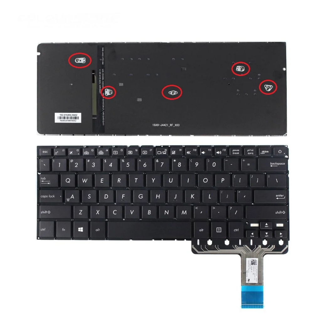 คีย์บอร์ดภาษาอังกฤษ พร้อมไฟแบ็คไลท์ สําหรับ Asus ZenBook UX330 UX330C UX330CA UX330CAK UX330UA UX330U