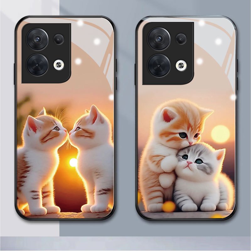เคสโทรศัพท์มือถือแบบแก้ว กันกระแทก กันฝุ่น Diy สําหรับ OPPO reno 8pro 7Z 8Z 7pro 5G 6 6Z 2F 2Z 8 4pr