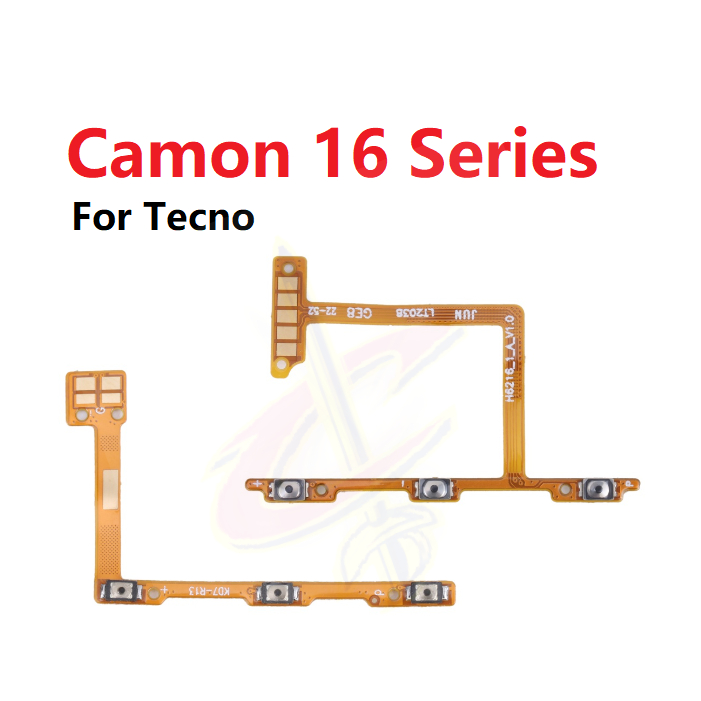ปุ่มเปิดปิด แพรสวิตช์ สําหรับ สําหรับ Tecno Camon 16 Pro S Premier CE7 CE9