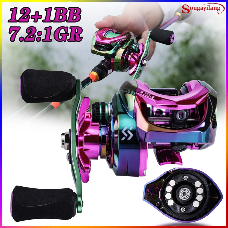 Sougayilang ใหม่ รอกตกปลา 12+1BB 7.2:1 GR ซ้าย ขวา รับน้ําหนักได้เต็มที่ 10 กก. 