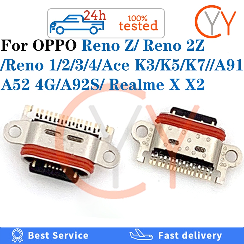 พอร์ตชาร์จ USB สําหรับ OPPO Reno Z 2Z Realme X X2 Reno 1 2 3 4 A91 A52 4G A92S Ace K3 K5 K7