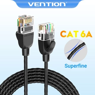 Vention อะแดปเตอร์ สายแลน สายเคเบิล Cat6A อีเธอร์เน็ต UTP ความเร็วสูง 10Gbps สายเคเบิลบาง RJ45 สำหรับ พีซี โมเด็มรุ่นใหม่