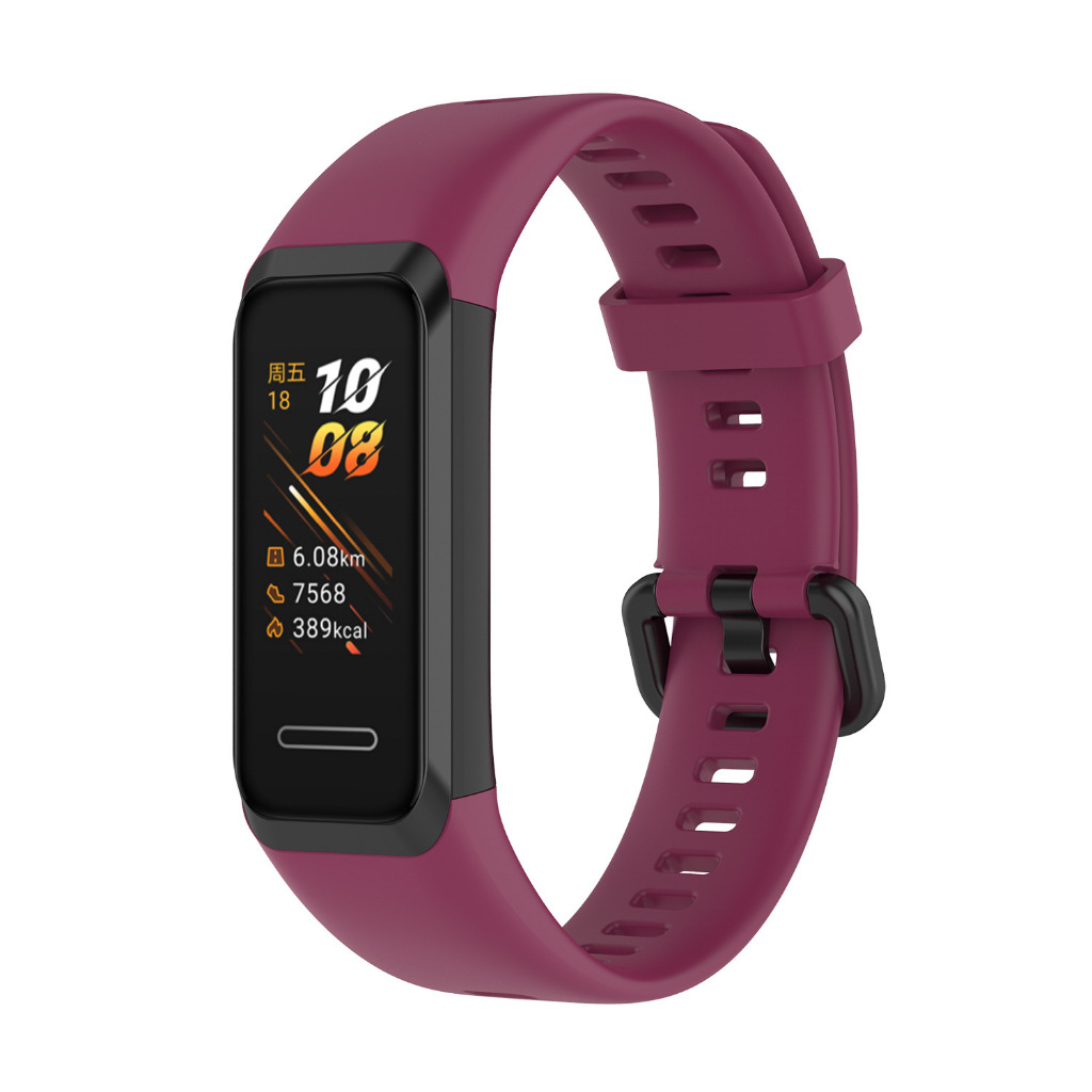 สําหรับ Huawei Band 4 สายรัดข้อมือซิลิโคน กีฬา นุ่ม สําหรับ Huawei 4 Smart Watch Band ราคา ถูกที่สุด ดีลบีเคเค แกลเลอรีภาพที่ 6