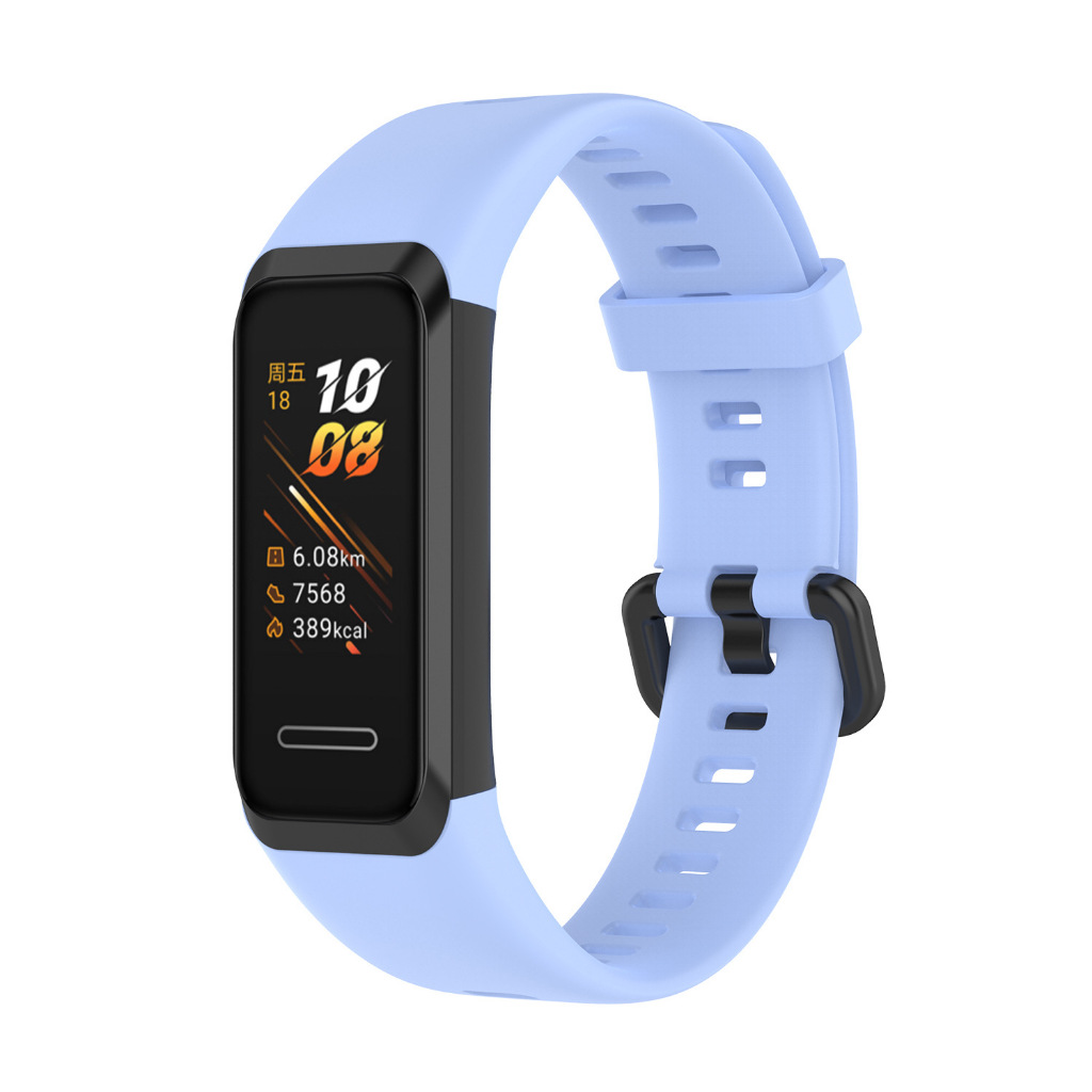 สําหรับ Huawei Band 4 สายรัดข้อมือซิลิโคน กีฬา นุ่ม สําหรับ Huawei 4 Smart Watch Band ราคา ถูกที่สุด ดีลบีเคเค แกลเลอรีภาพที่ 7