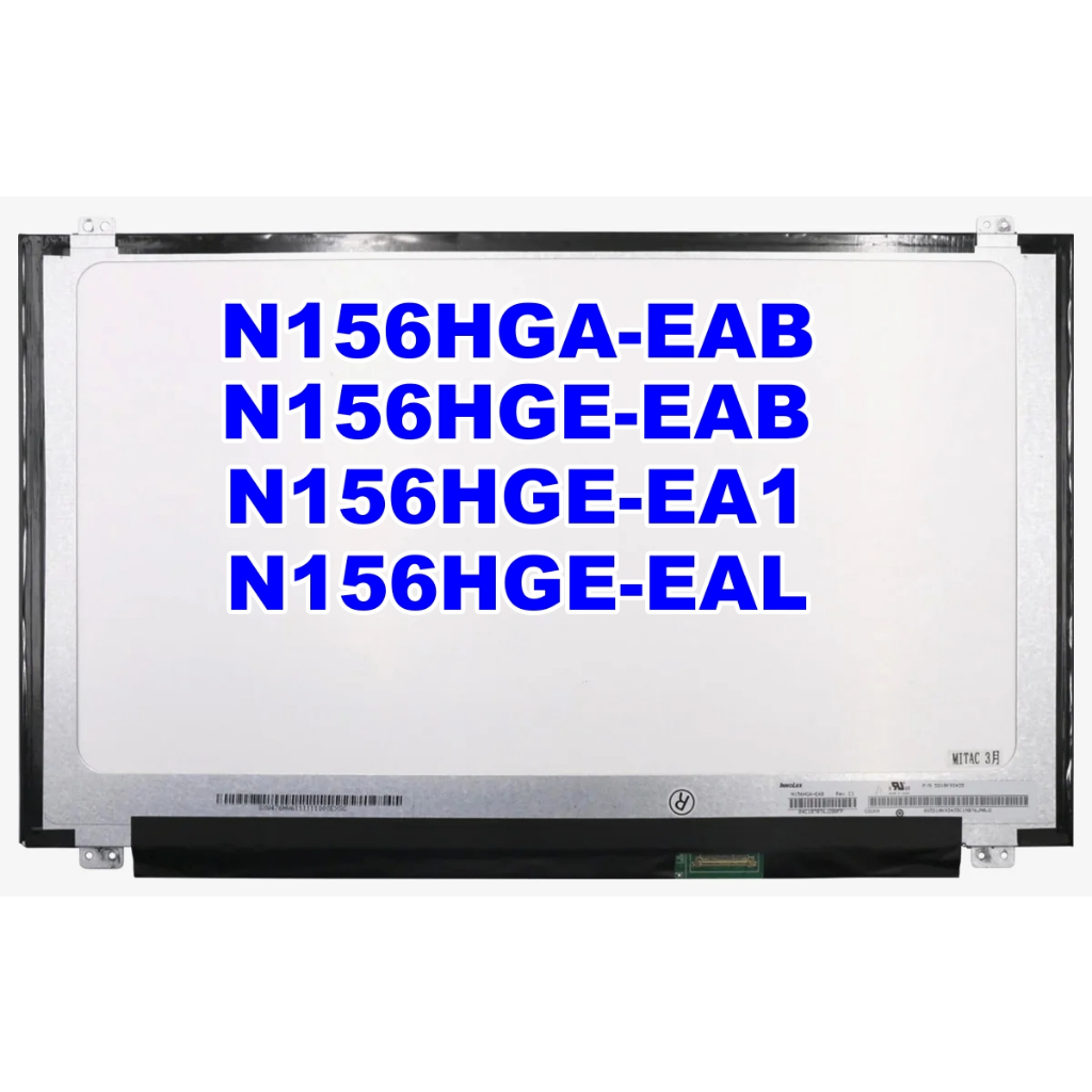 15.6 Slim แล็ปท็อปหน้าจอ LCD N156HGA-EAB fit N156HGE-EAB N156HGE-EBB N156HGE-EAL N156HGE-EA1 EA2 EB1