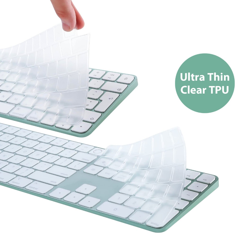 แผ่นป้องกันคีย์บอร์ด TPU ใส ultra บาง สำหรับ iMac Magic Keyboard รุ่น A3118 A3119 A3203 A2449 A2450 A2520
