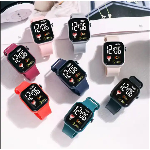ใหม่ นาฬิกาข้อมือดิจิทัล LED กันน้ํา สําหรับเด็กผู้ชาย และเด็กผู้หญิง 2023