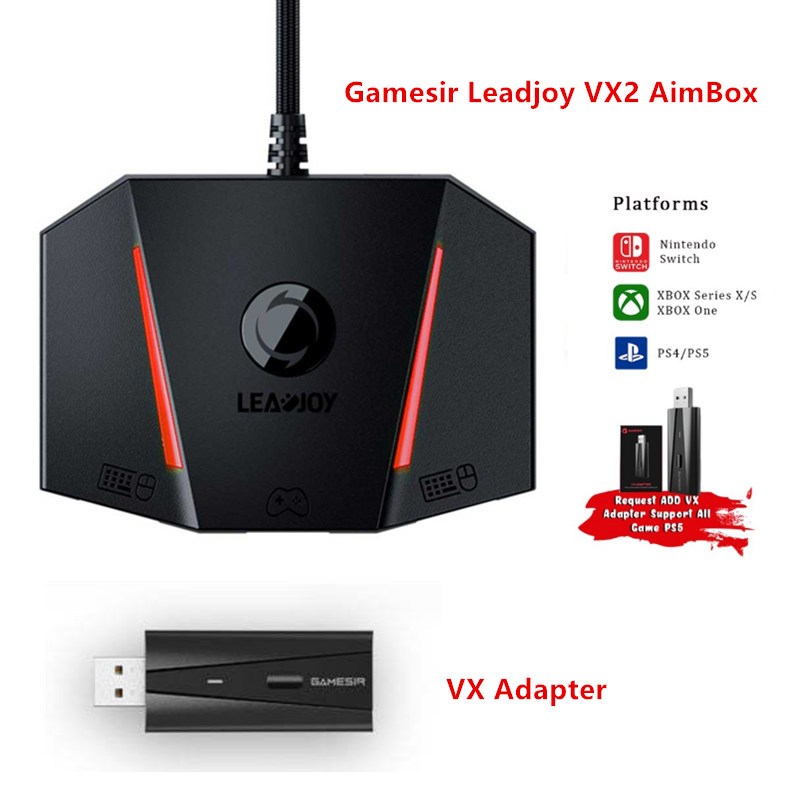 Gamesir Leadjoy VX2 AimBox VX อะแดปเตอร์บอร์ดแปลงเมาส์ สําหรับ Xbox Series X S One PlayStation 4 PS4 PS5 Nintendo Switch