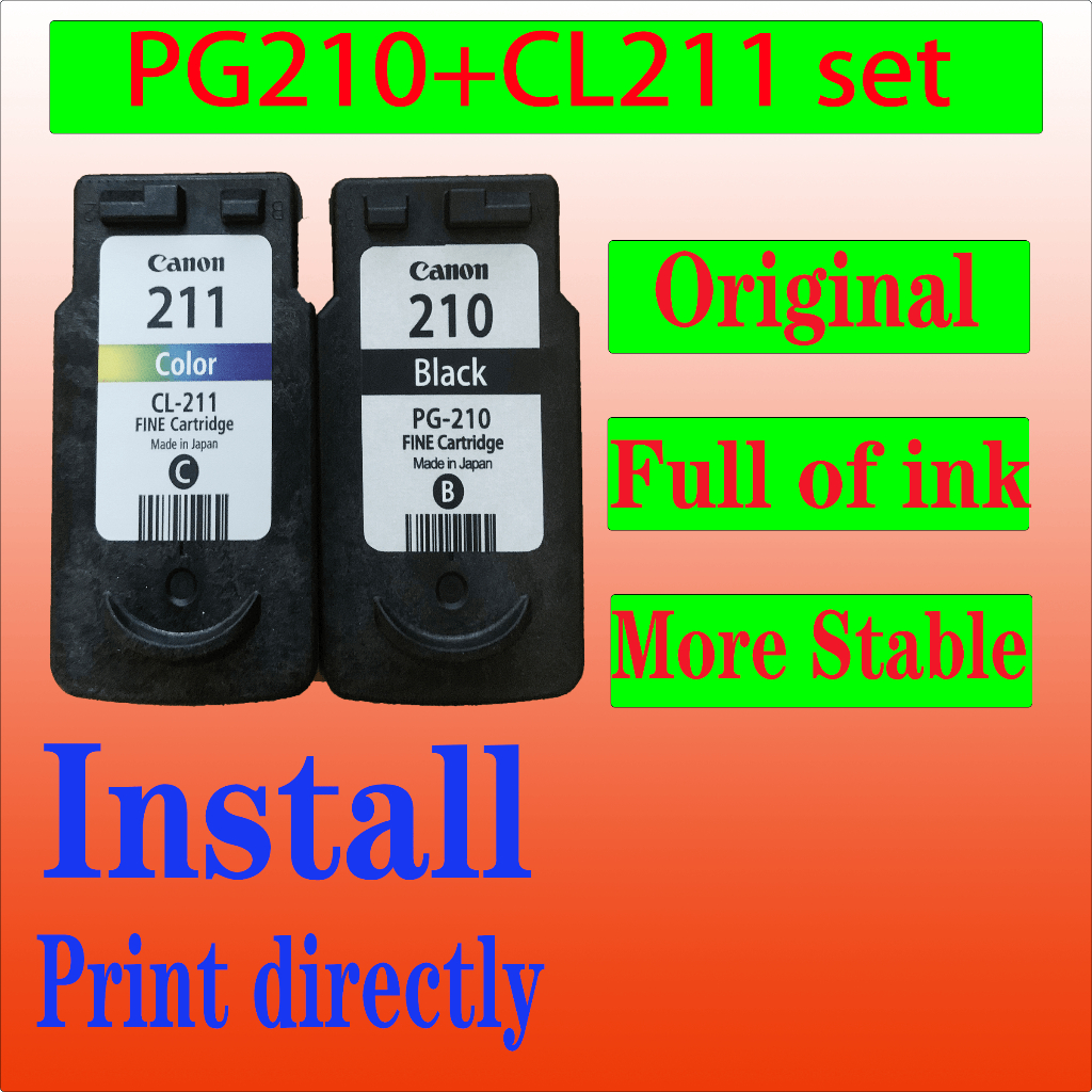 สําหรับเครื่องพิมพ์ Canon PG210 CL211 PG210XL CL211XL ตลับหมึกความจุขนาดใหญ่ 2700 Mp280 Mp250 Mp270