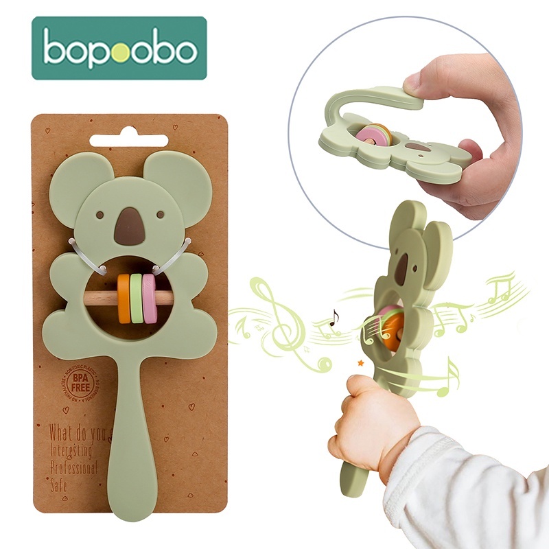 ของเล่นยางกัดซิลิโคน รูปสัตว์ เกรดอาหาร ปลอด BPA กันกระแทก สําหรับเด็กทารกแรกเกิด 1 ชิ้น